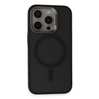 URR iPhone 15 Pro Metal Frame Matte Magsafe Kapak - Siyah