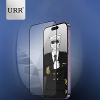 URR iPhone 16 Pro Max Diamonlike Corning Glass 3X Shatterproof Sapphire Cam Ekran Koruyucu - Siyah