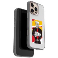 URR iPhone 16 Pro NFC Smart Case Akıllı Kapak - Titan Gri