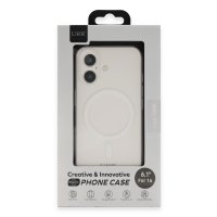 URR iPhone 16 Ultra Thin Matte PC Magsafe Kapak - Şeffaf