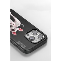Venco iPhone 15 Pro Max Perma Desenli Kapak - Kahverengi