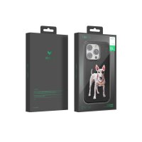 Venco iPhone 15 Pro Max Perma Desenli Kapak - Koyu Kahve