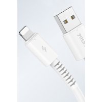 Yesido CA120 L 1M 18W USB to Lightning QC Hızlı Şarj Kablosu - Beyaz