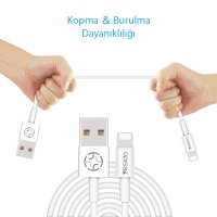 Yesido CA22 1.2M 2.4A Usb to Type-C Hızlı Şarj Kablosu - Beyaz