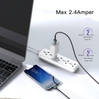 Yesido CA74 1.2M 2.4A Hasırlı Usb to Type-C Hızlı Şarj Kablosu - Siyah