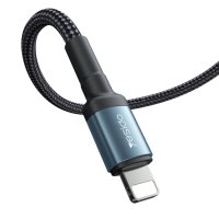 Yesido CA77 2M 20W Hasırlı Type-C to Lightning PD Hızlı Şarj Kablosu - Siyah
