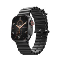 Yesido IO21 1.96 inç IP68 Su Geçirmez Konuşmalı 5 Adet Kordonlu Akıllı Saat - Siyah