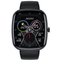 Yesido IO22 1.83 inç IP67 Su Geçirmez Konuşma ve Sağlık Takip Özellikli Akıllı Saat - Siyah