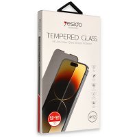 Yesido iPhone 12 5D Hayalet Cam Ekran Koruyucu - Siyah