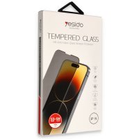 Yesido iPhone 14 5D Hayalet Cam Ekran Koruyucu - Siyah