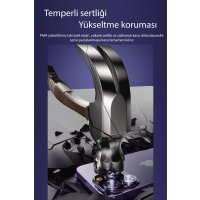Yesido iPhone 15 WB27 Metal Kamera Lens - Siyah