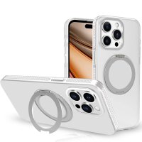 Yesido iPhone 16 Pro Max PC17 Roza Magsafe Standlı Kapak - Beyaz