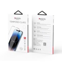 Yesido iPhone 16 Pro Yesido 5D Cam Ekran Koruyucu - Siyah
