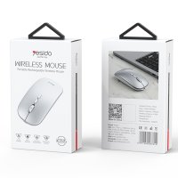 Yesido KB15 2.4G Ergonomik Kablosuz Mouse - Gümüş