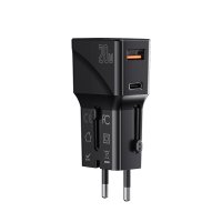Yesido MC17 20W Type-C ve 20W Usb Çıkışlı PD Şarj Adaptörü - Siyah