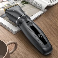 Yesido MG06 IPX5 Su Geçirmez Özellikli Dijital Şarj Göstergeli Tıraş Makinesi - Siyah