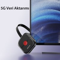 Yesido TV10 2.4G 4K Kablosuz Görüntü Aktarıcı - Siyah
