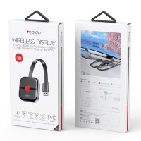 Yesido TV10 2.4G 4K Kablosuz Görüntü Aktarıcı - Siyah