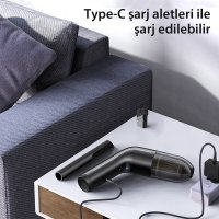 Yesido VC02 Ev Ofis ve Arabada Kullanıma Uygun Kablosuz Mini Süpürge - Siyah