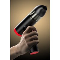 Yesido VC06 Çok Fonksiyonlu Dijital Göstergeli 6000 mAh Bataryalı Kablosuz Süpürge ve Hava Kompresörü - Siyah