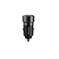 Yesido Y55 1 Adet 30W Usb / 1 Adet 30W Type-C ve 60W Type-C to Type-C Kablolu PD Hızlı Araç Şarj - Siyah