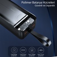 Yesido YP42 30.000 mAh Dijital Göstergeli USB3.0 PD Hızlı Şarj Powerbank - Siyah