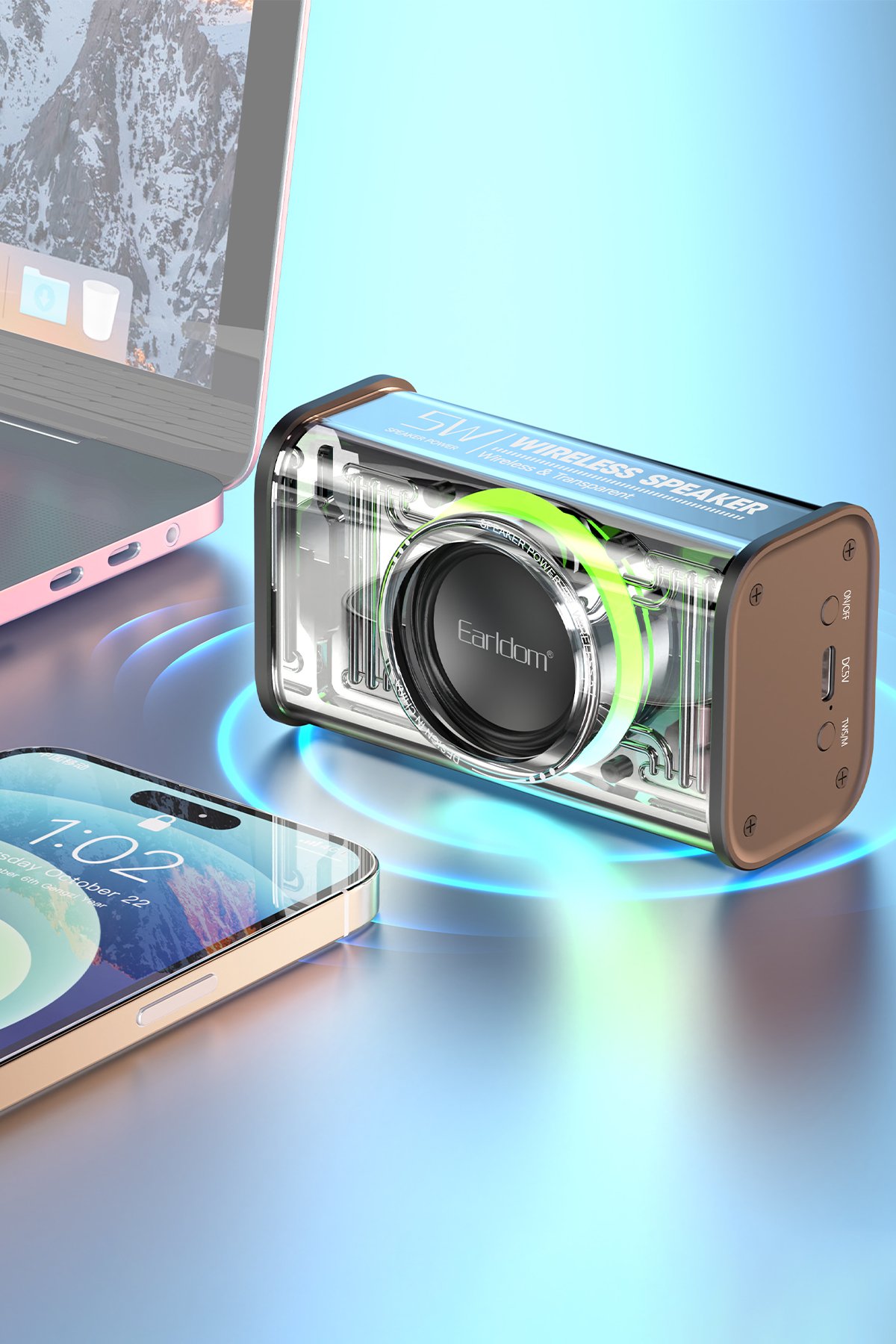 Earldom ZP25 Ayarlanabilir Açılı BT 4.0 Tripodlu Mini Selfie Çubuğu - Beyaz