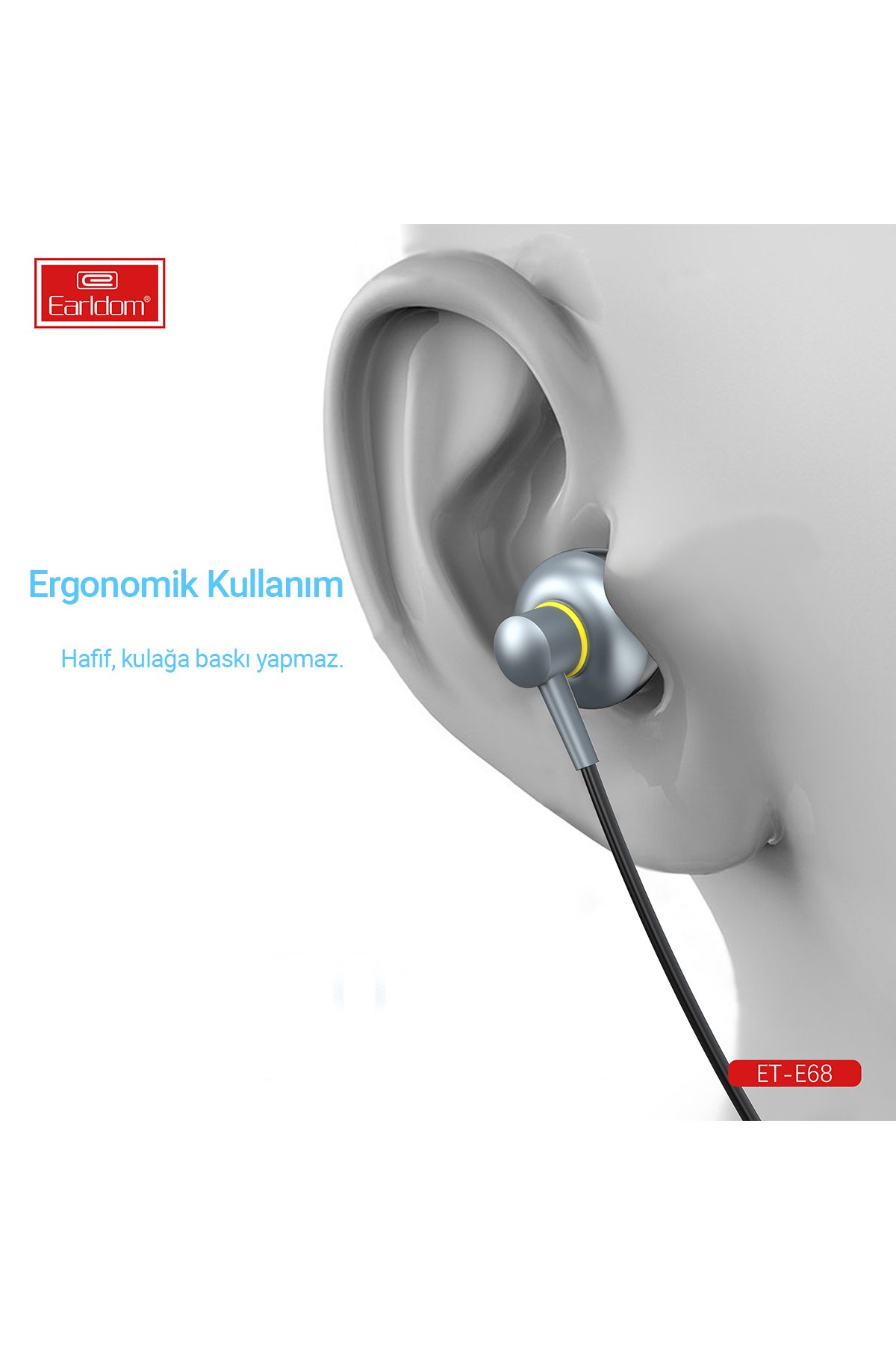 Earldom EC-IC01 1.2M Type-C to Type-C 60W ve Lightning 30W Çift Çıkışlı 2in1 PD Hızlı Şarj Kablosu - Siyah