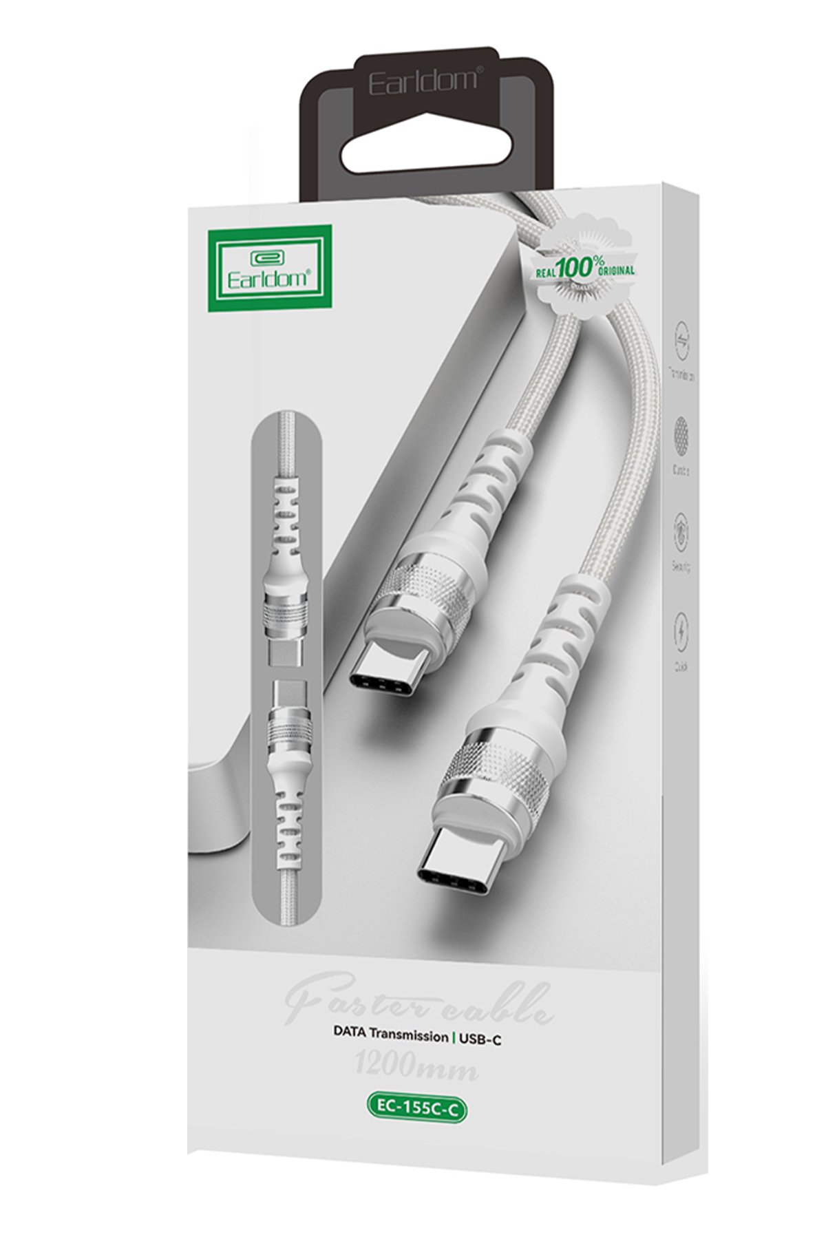 Earldom EC-198CL 1M 30W Type-C to Lightning PD Hızlı Şarj Kablosu - Siyah