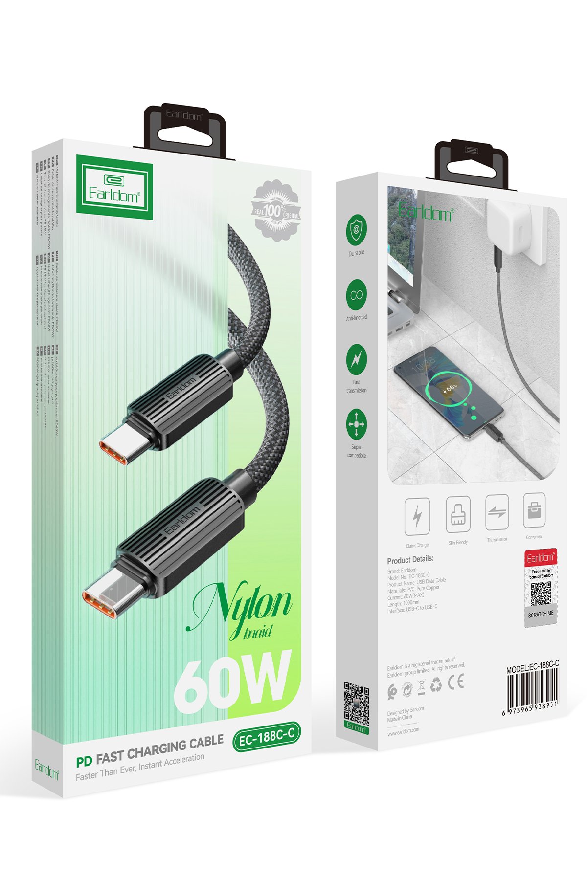 Earldom PJ02 Wifi 6 1080P Kablosuz Projeksiyon Cihazı - Beyaz