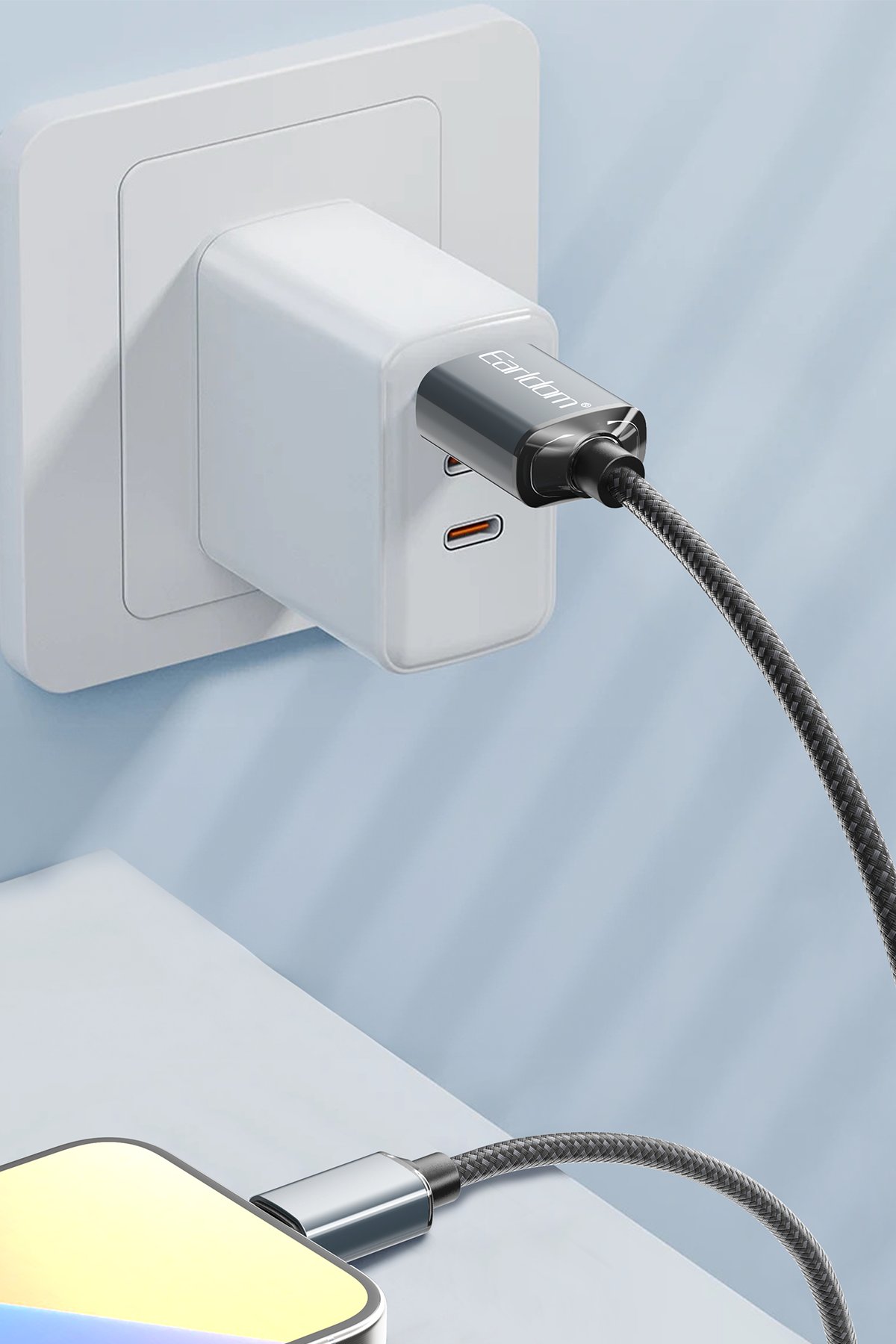 Earldom EC-155C-i 1.2M 20W Type-C to Lightning PD Hızlı Şarj Kablosu - Beyaz