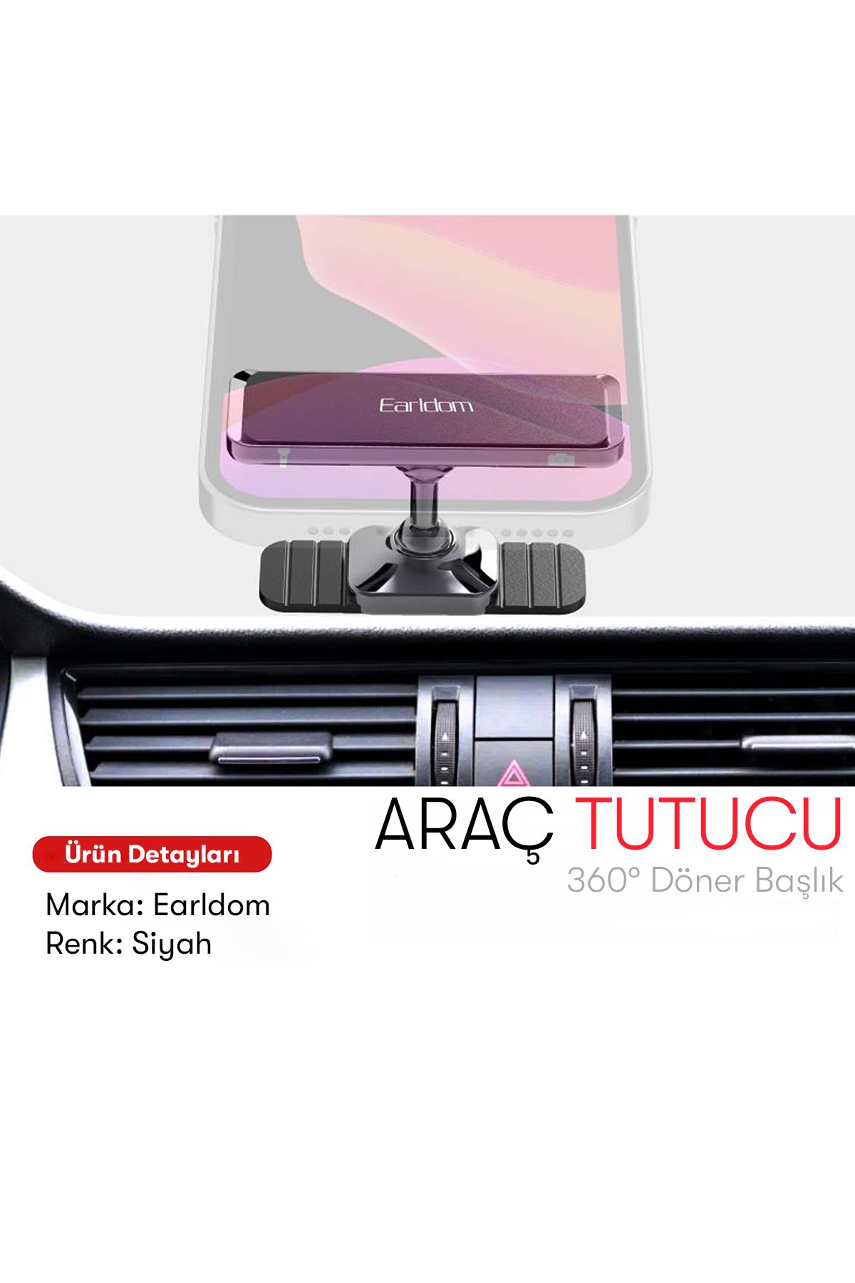 Earldom OT77 Tak Çalıştır Type-C to Aux Dönüştürücü - Siyah