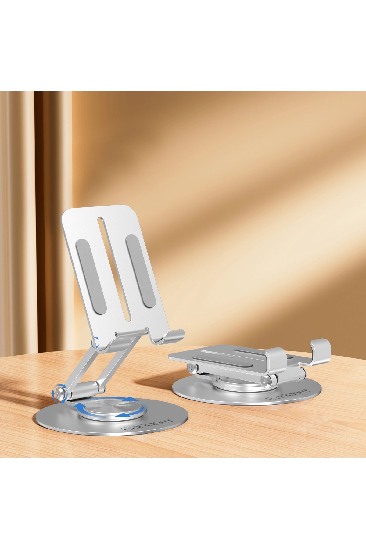 Earldom EH257 360 Derece Ayarlanabilir Metal Laptop Standı - Gri