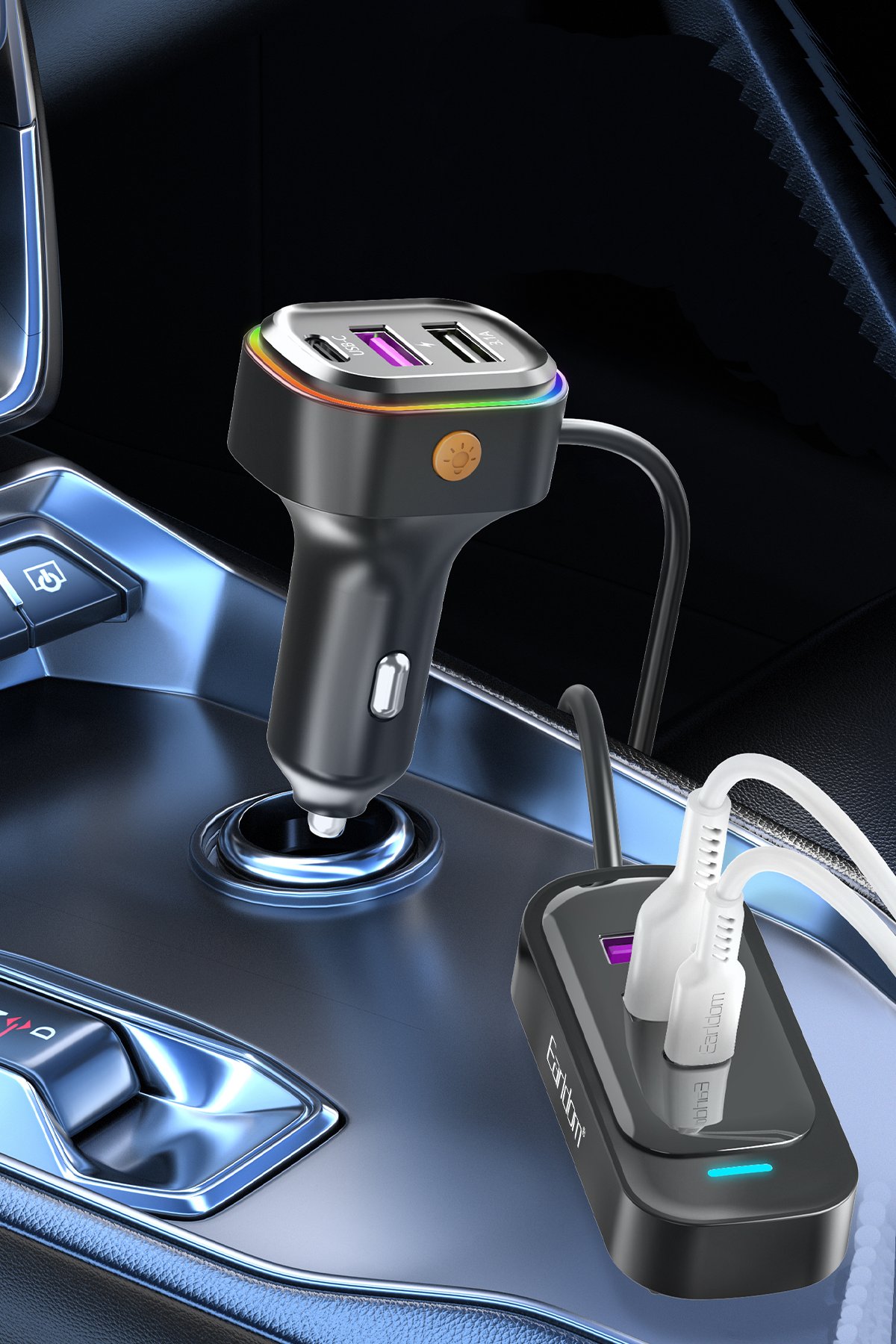 Earldom EC-189CL 1M 20W Dijital Göstergeli Type-C to Lightning PD Hızlı Şarj Kablosu - Siyah