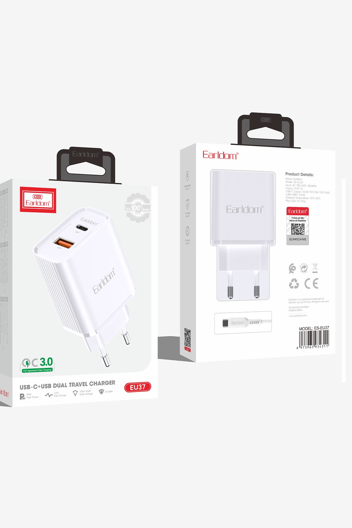 Earldom EH253 Araç Koltuk Arkası Askı Aparatı - Siyah