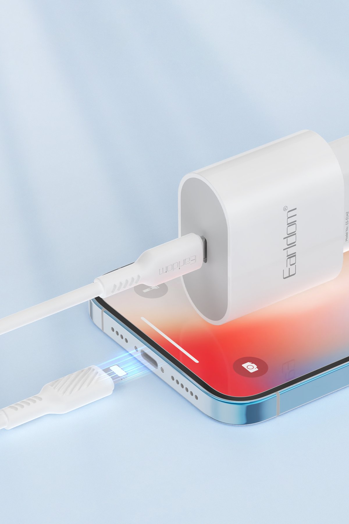 Earldom PD19 5.000 mAh Kablosuz Şarjlı Standlı PD Hızlı Şarj Powerbank - Siyah