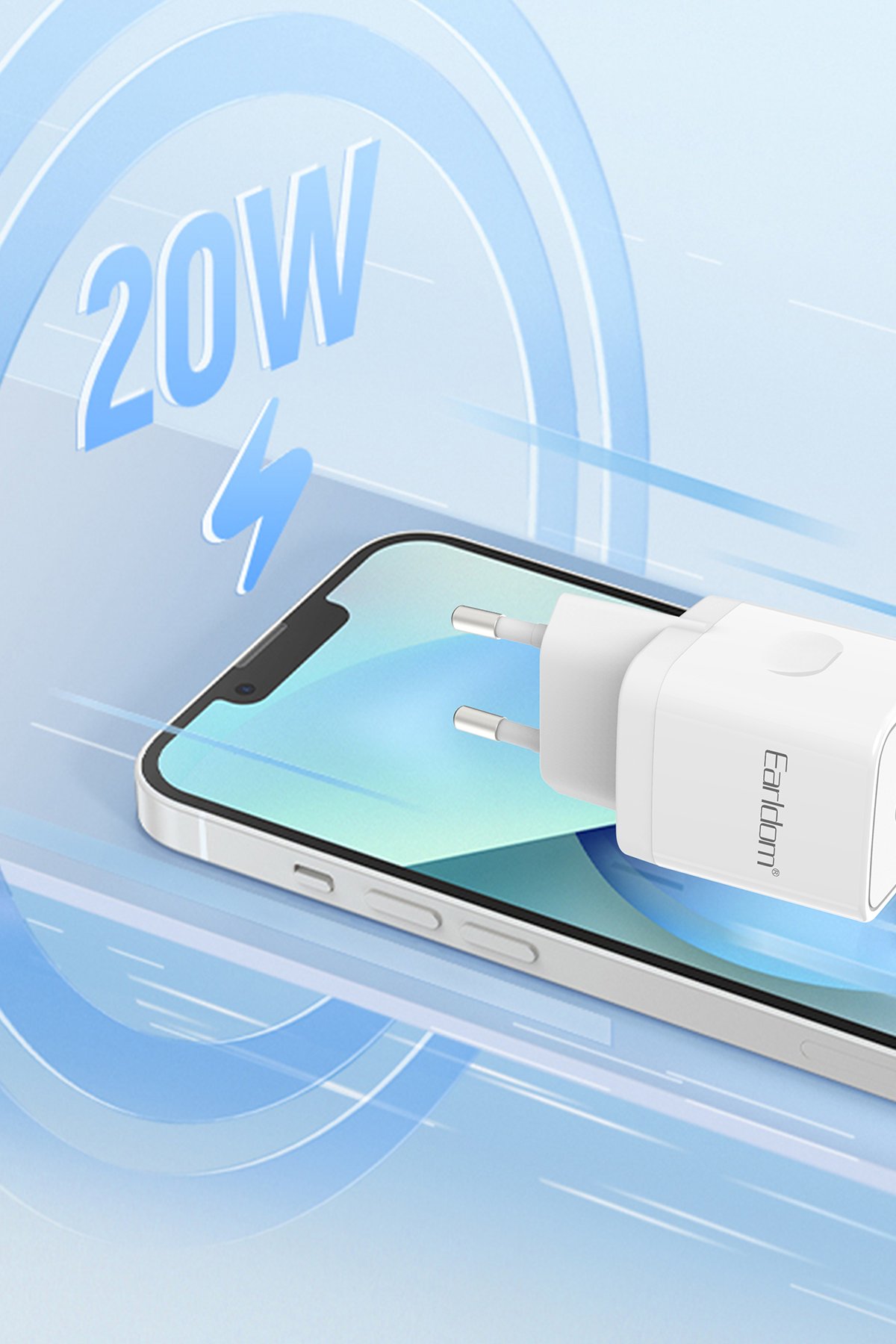 Earldom E68 Type-C Kablolu Kulaklık - Gümüş