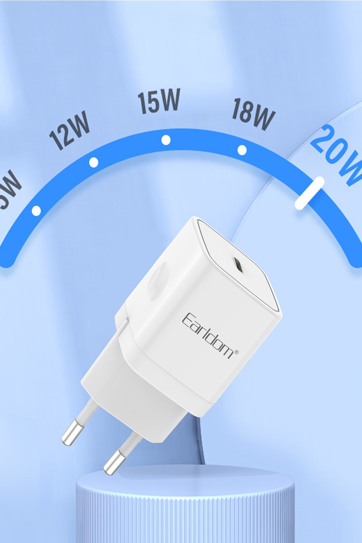 Earldom E68 Type-C Kablolu Kulaklık - Gümüş