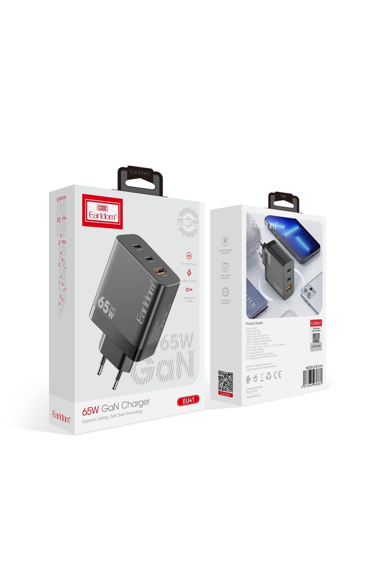 Earldom F12 RGB Radyatör Telefon Soğutucu Fan - Siyah