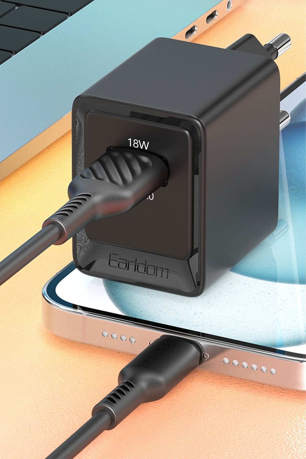 Earldom EH229 Yapışkanlı Manyetik Magsafe Araç Tutucu - Siyah