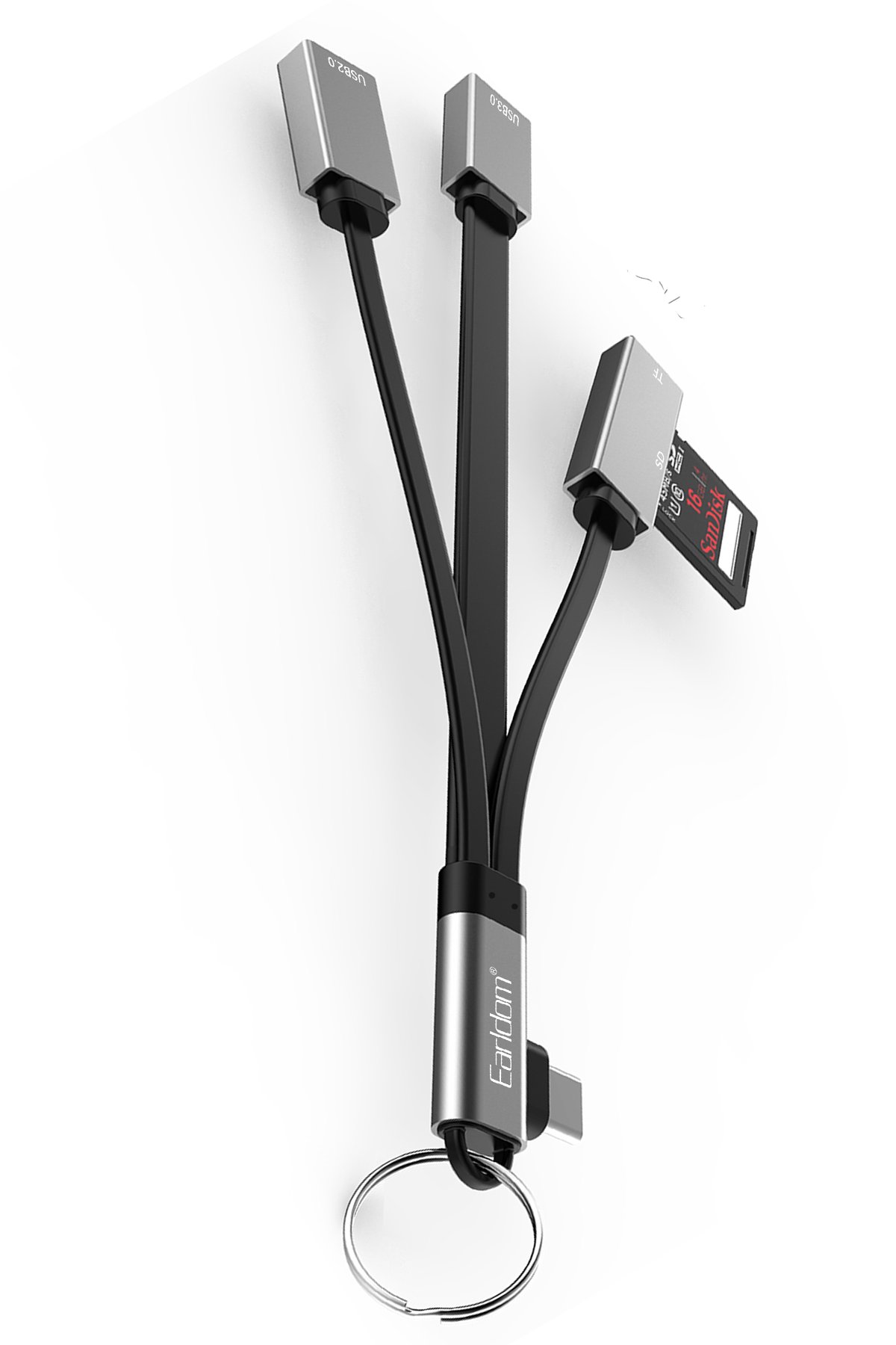 Earldom WC41 1.2M 20W Type-C to Lightning ve 2.5W Kablosuz Saat Şarj Çıkışlı 2in1 PD Hızlı Şarj Kablosu - Beyaz