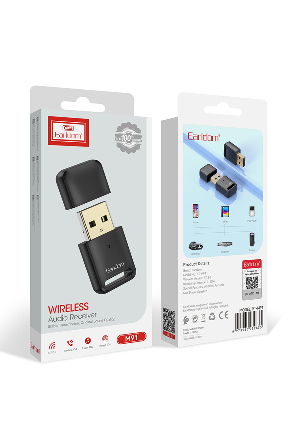 Earldom BH102 Kafaüstü Bluetooth Kulaklık - Siyah