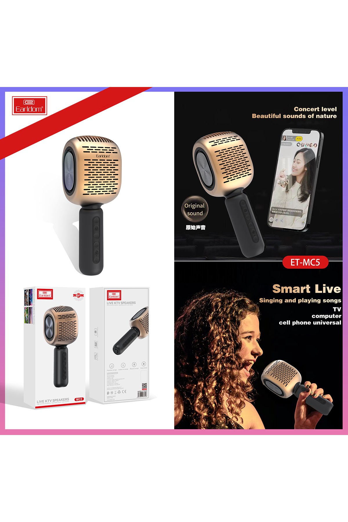 Earldom E73C Tek Kulak İçin Type-C Kablolu Kulaklık - Beyaz