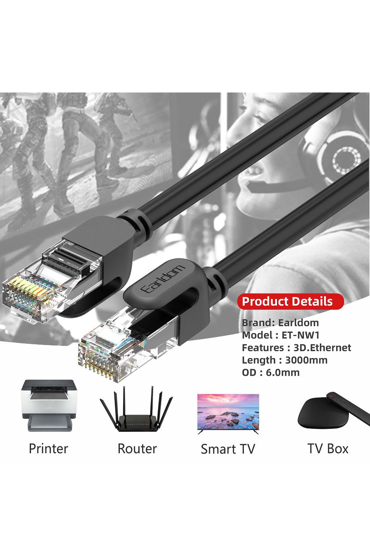 Earldom EH159 Katlanabilir Ultra İnce Masaüstü Telefon Tutucu - Siyah