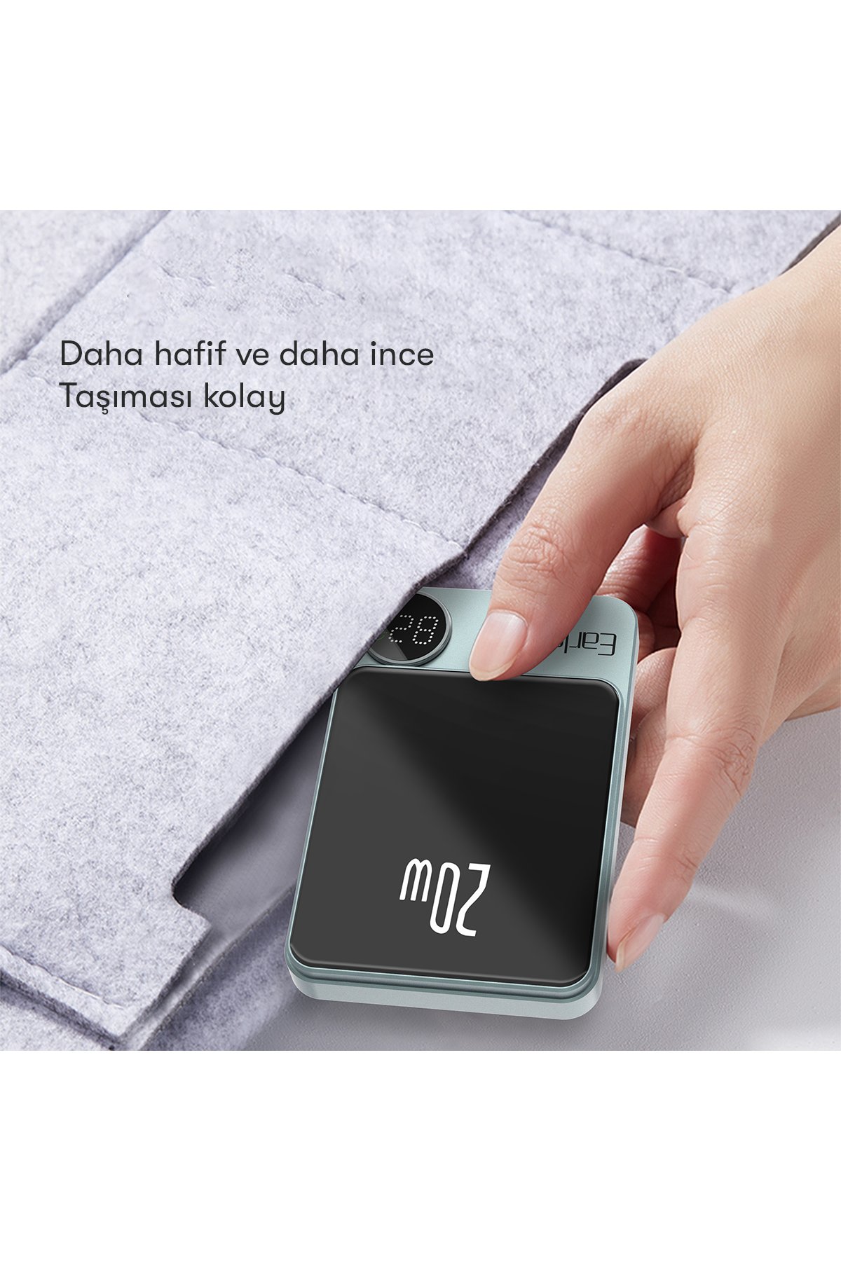 Earldom F05 Işıklı Radyatör Telefon Soğutucu Fan - Siyah