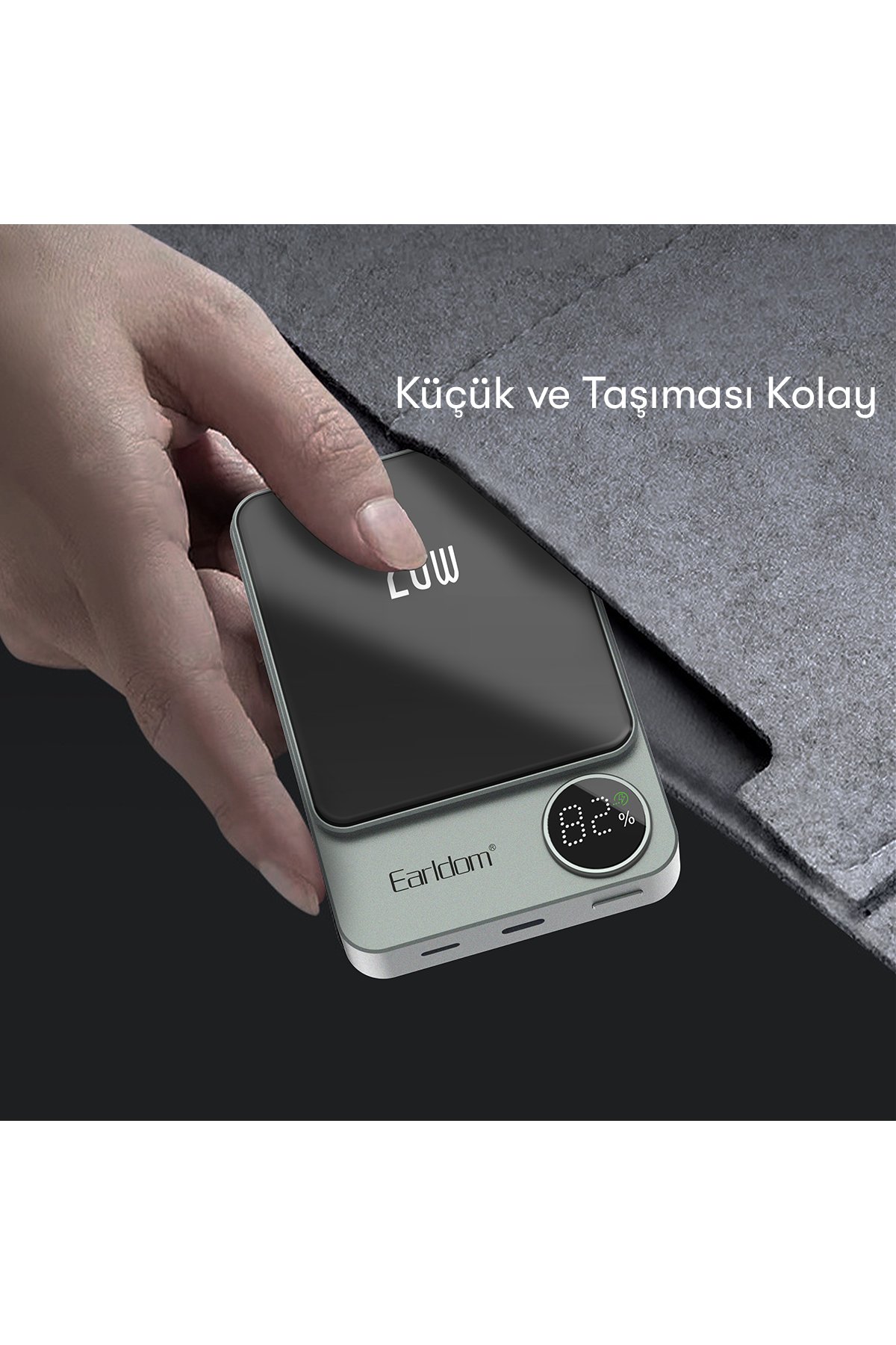 Earldom OT101 iPhone 15 Serisi ile Uyumlu Type-C to Lightning Dönüştürücü - Beyaz