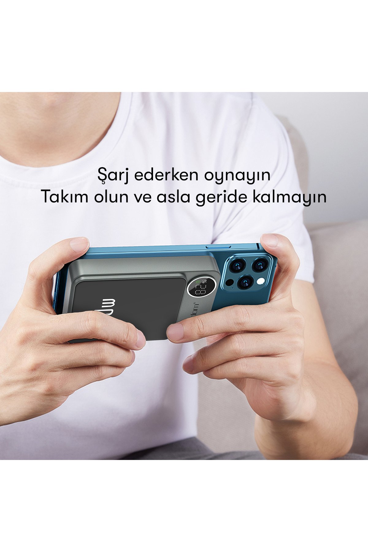 Earldom EH252 Ayarlanabilir Yapışkanlı Manyetik Magsafe Araç Tutucu - Siyah