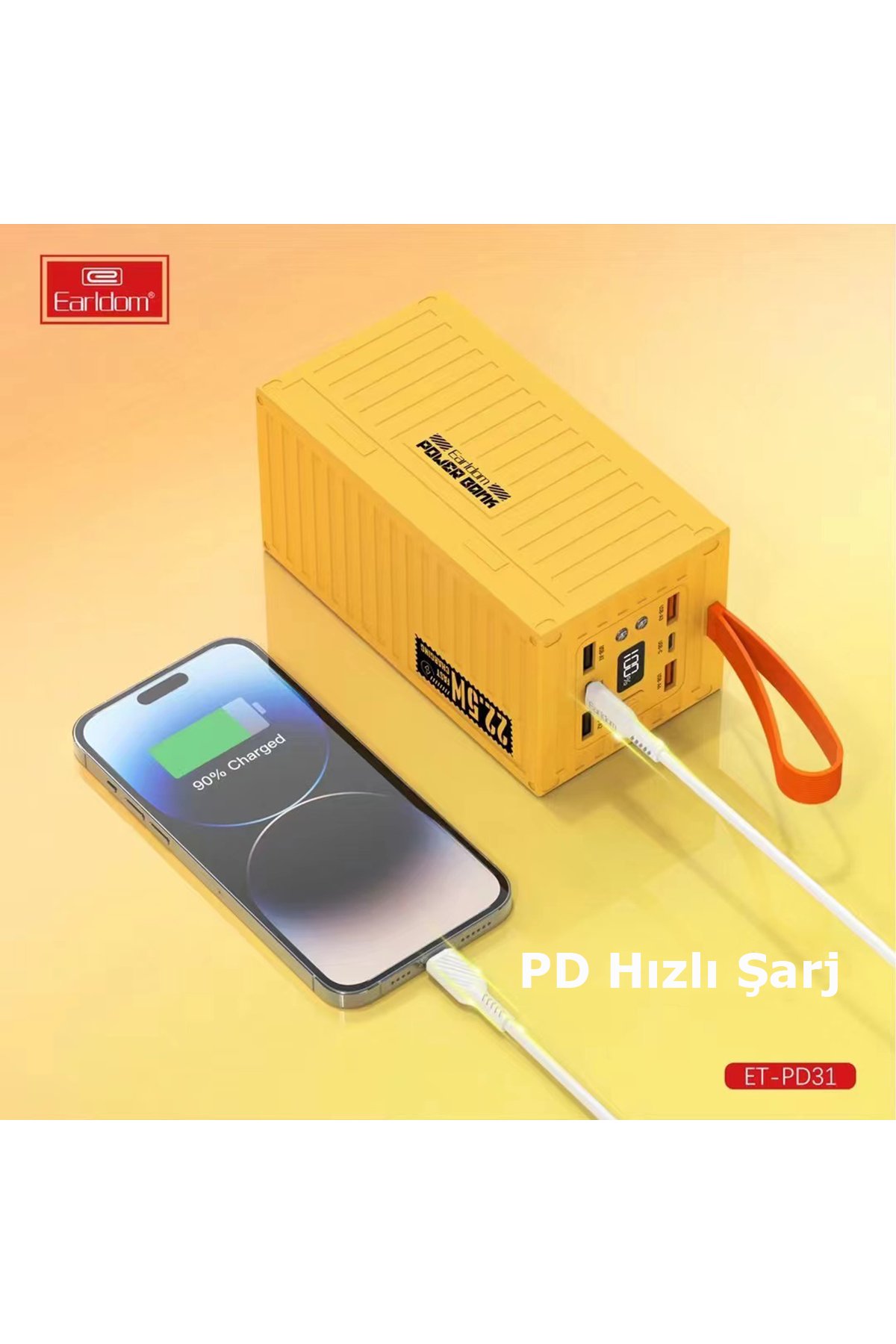 Earldom M74 Bluetooth USB3.0 Dijital FM Transmitter - Siyah
