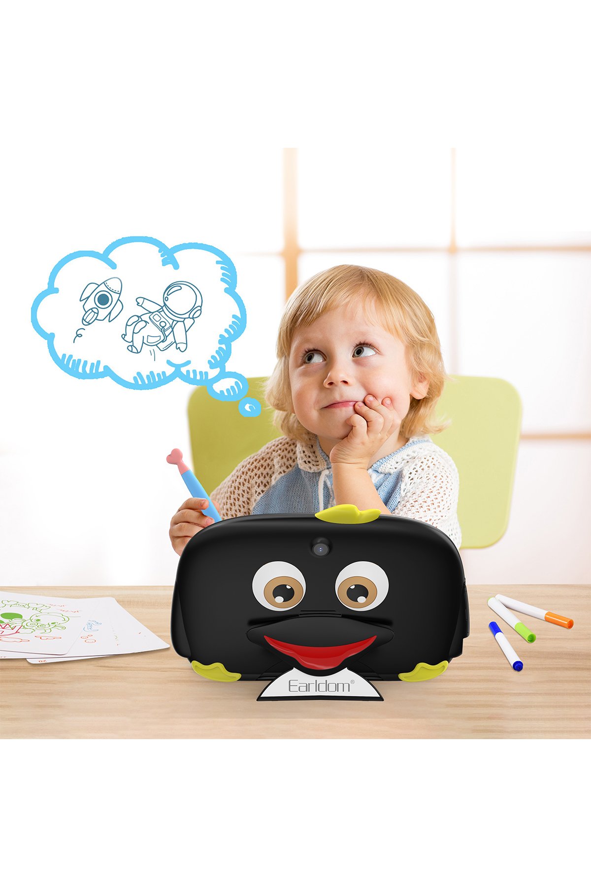 Earldom EH277 Ayarlanabilir Vantuzlu Magsafe Kablosuz Şarjlı Telefon Tutucu - Siyah