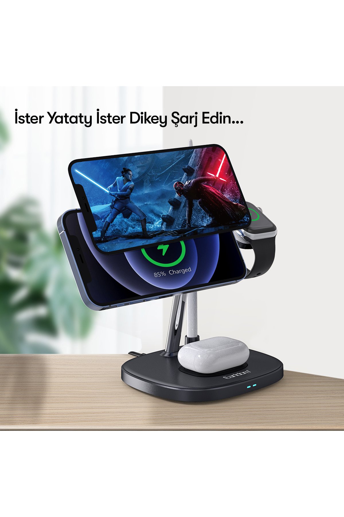 Earldom OT90L Tak Çalıştır Lightning to Type-C Dönüştürücü - Gümüş
